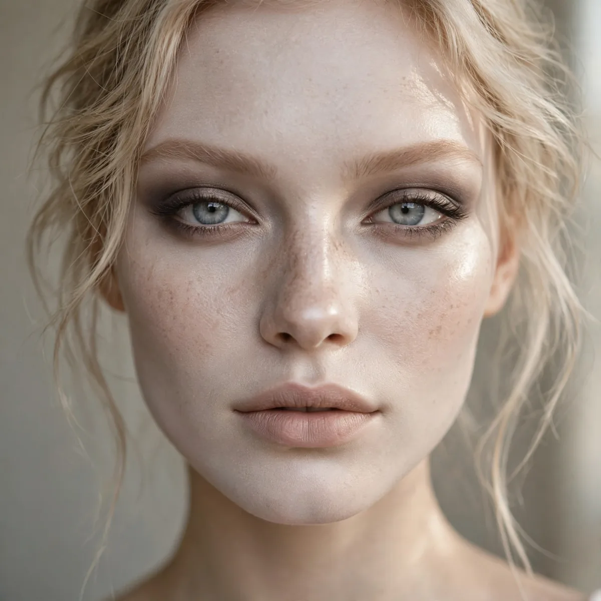 Pale matte foundation grunge base