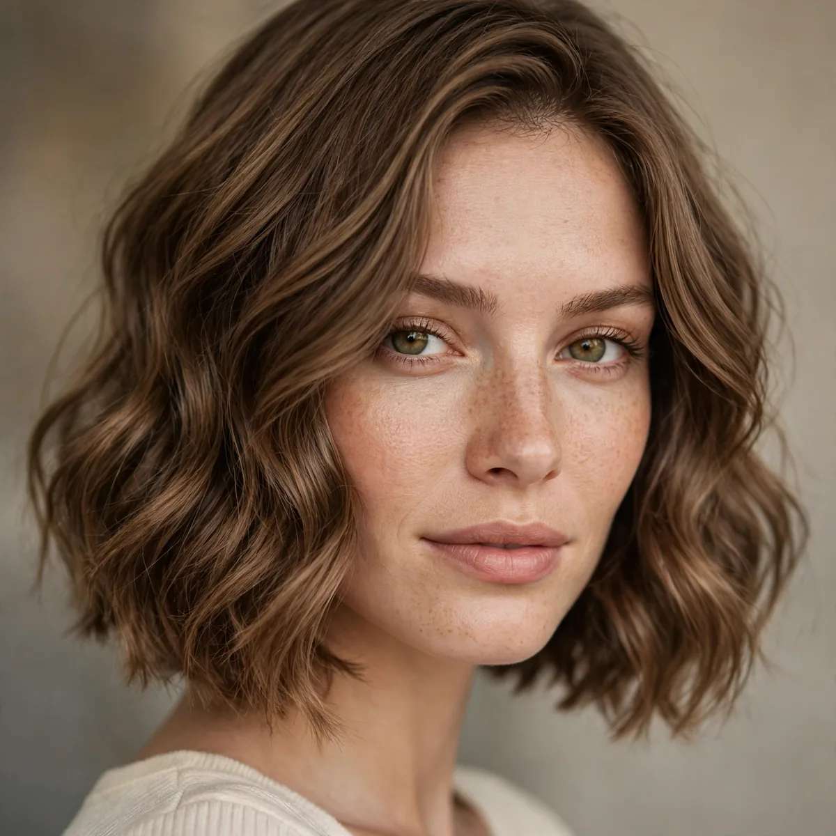 A-line bob with soft waves