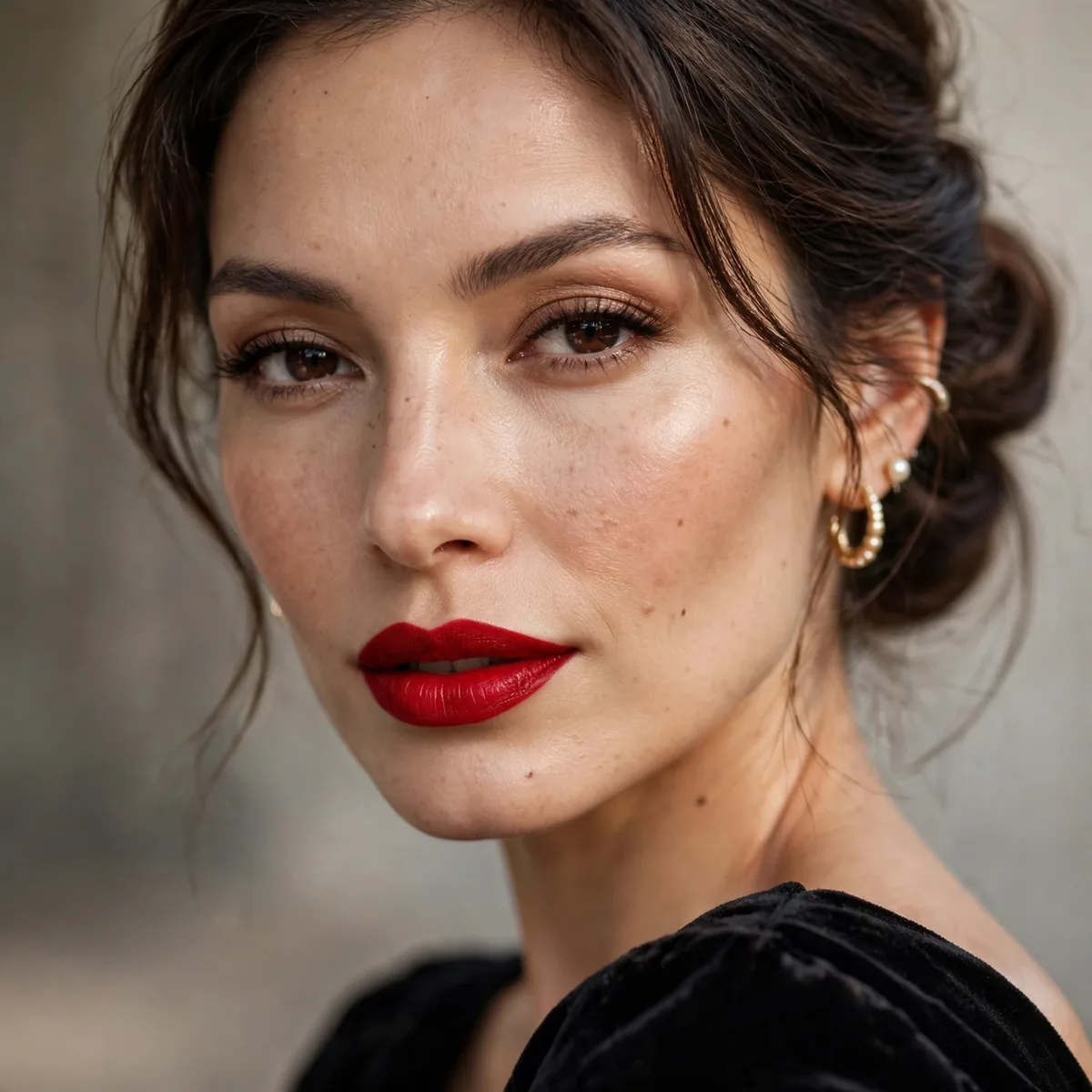 Bold lip for after party