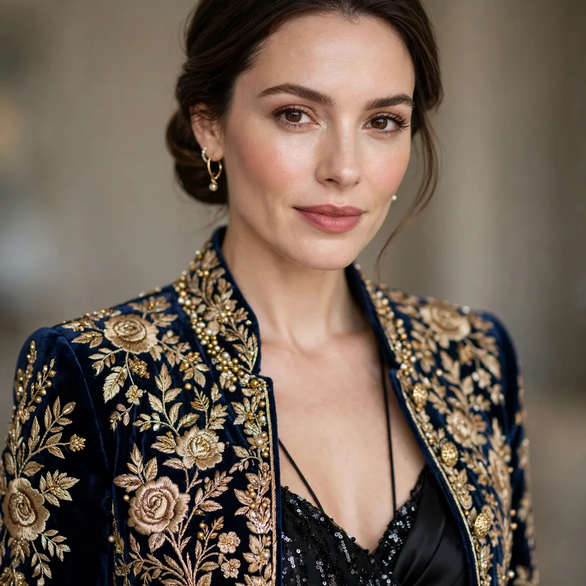 Statement jacket over party dress