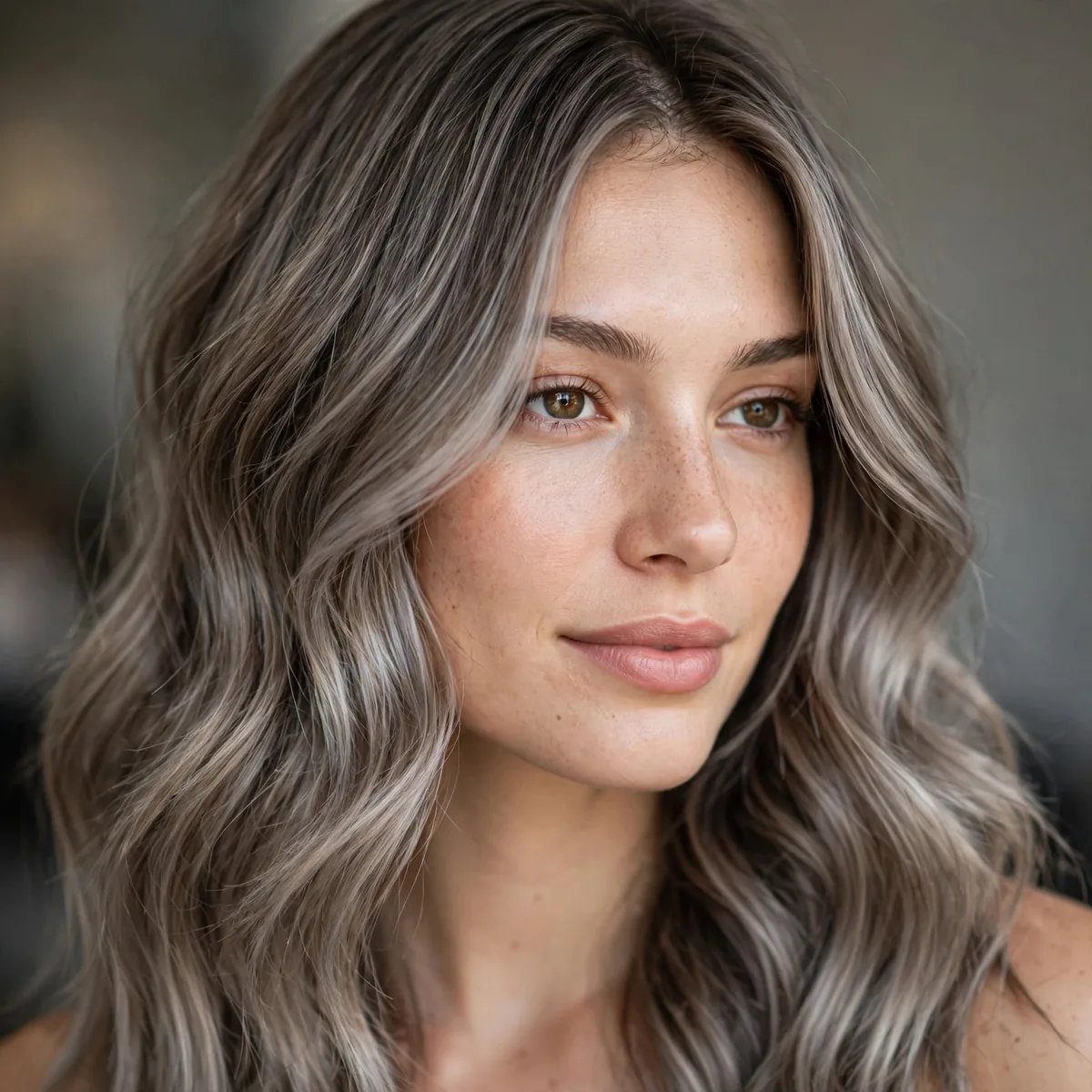Classic ash brown balayage