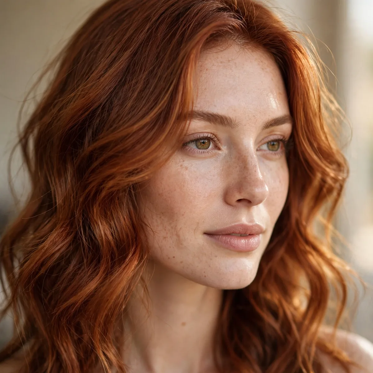 Cinnamon spiced auburn hair