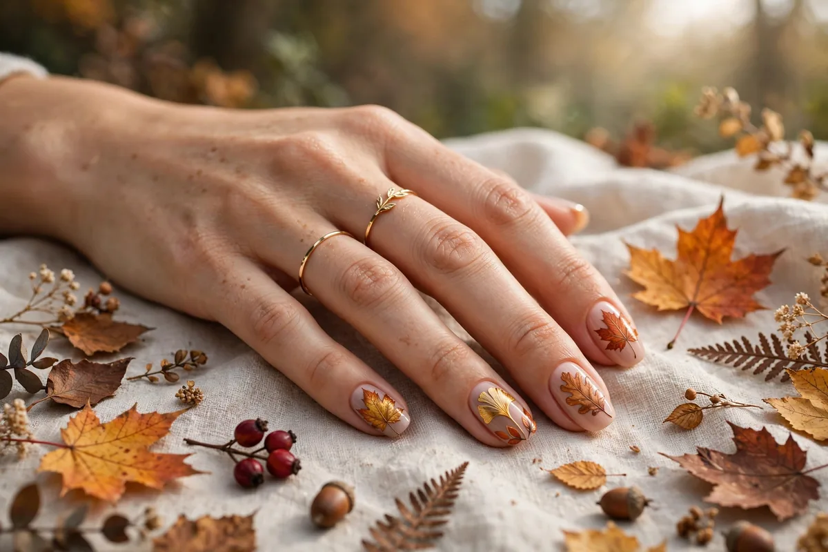 20 Autumn Leaves Nail Art for Fall Lovers
