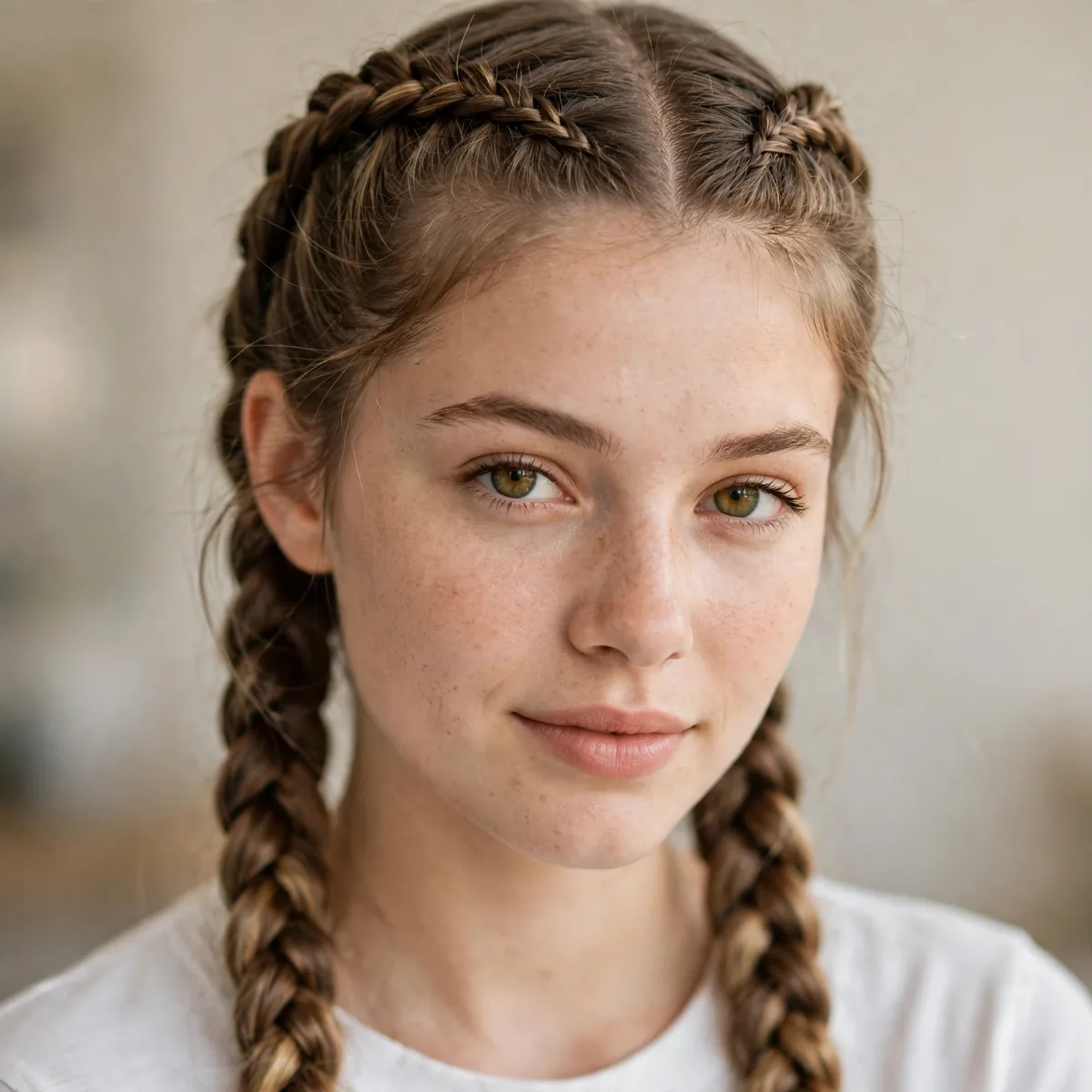 Double Dutch braids for school