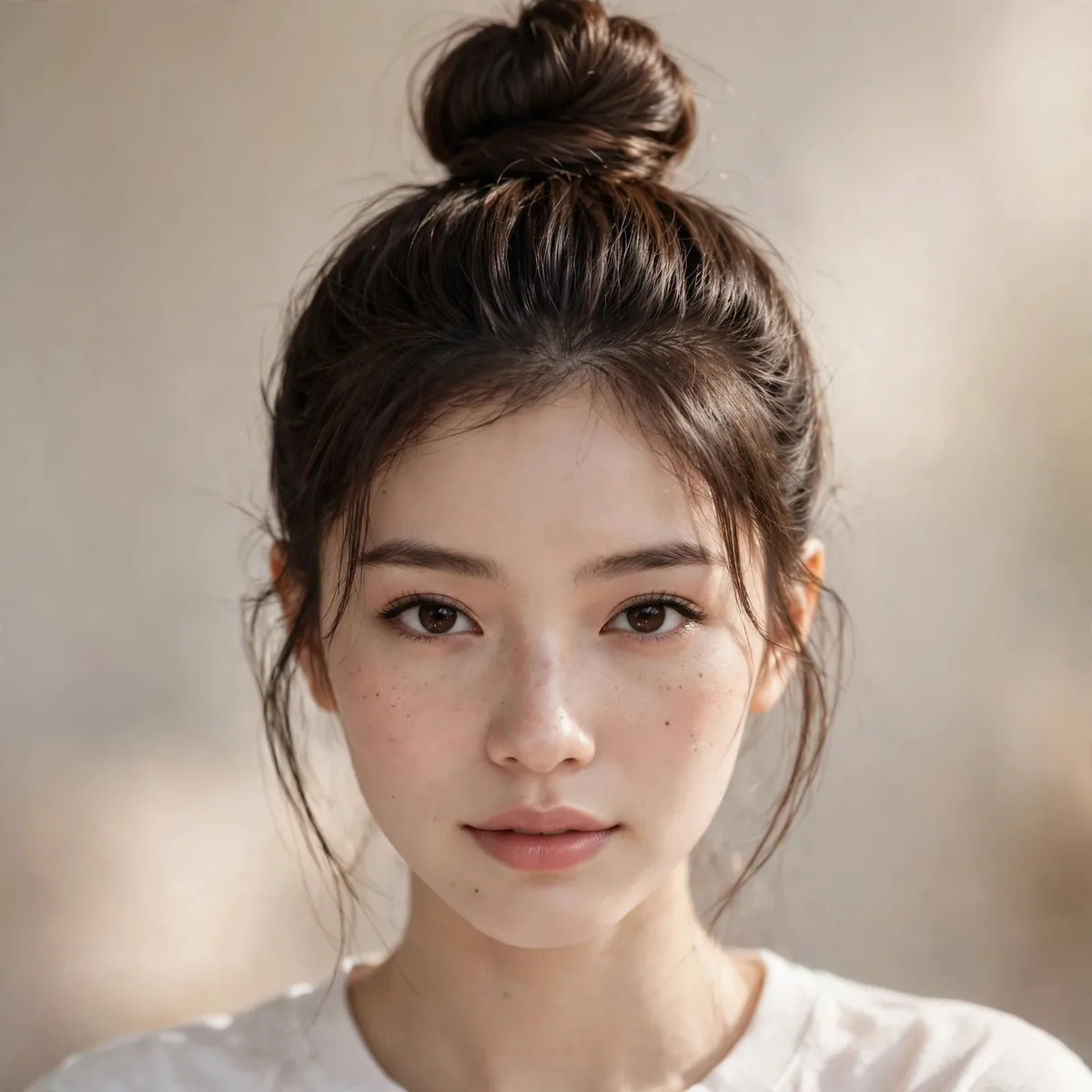 High top knot for school