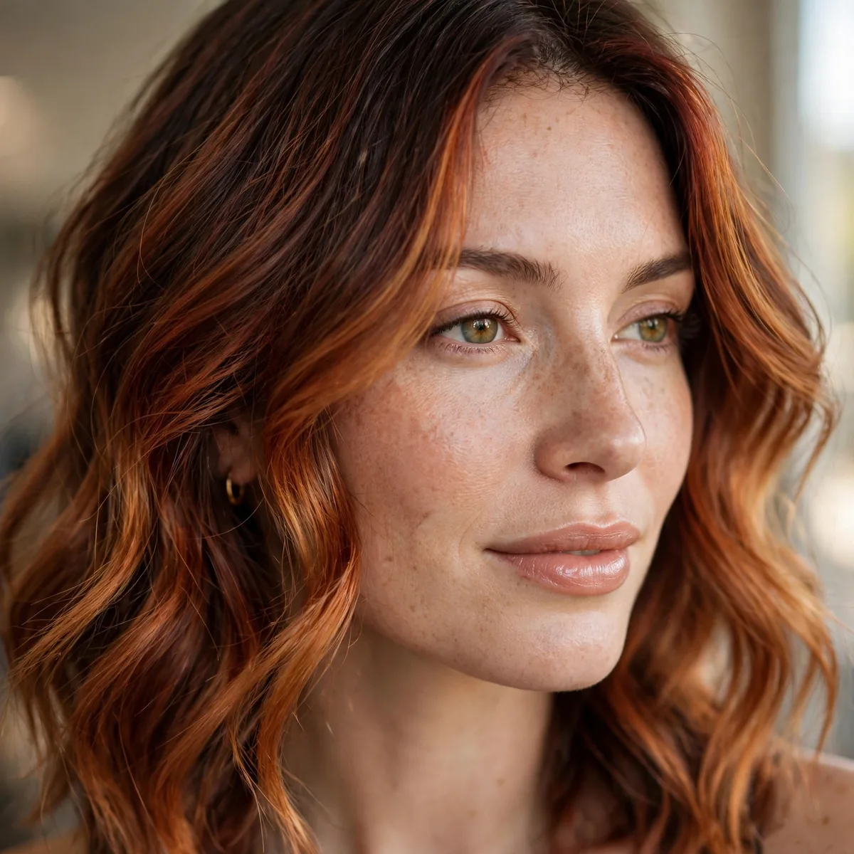 Auburn melt hair color