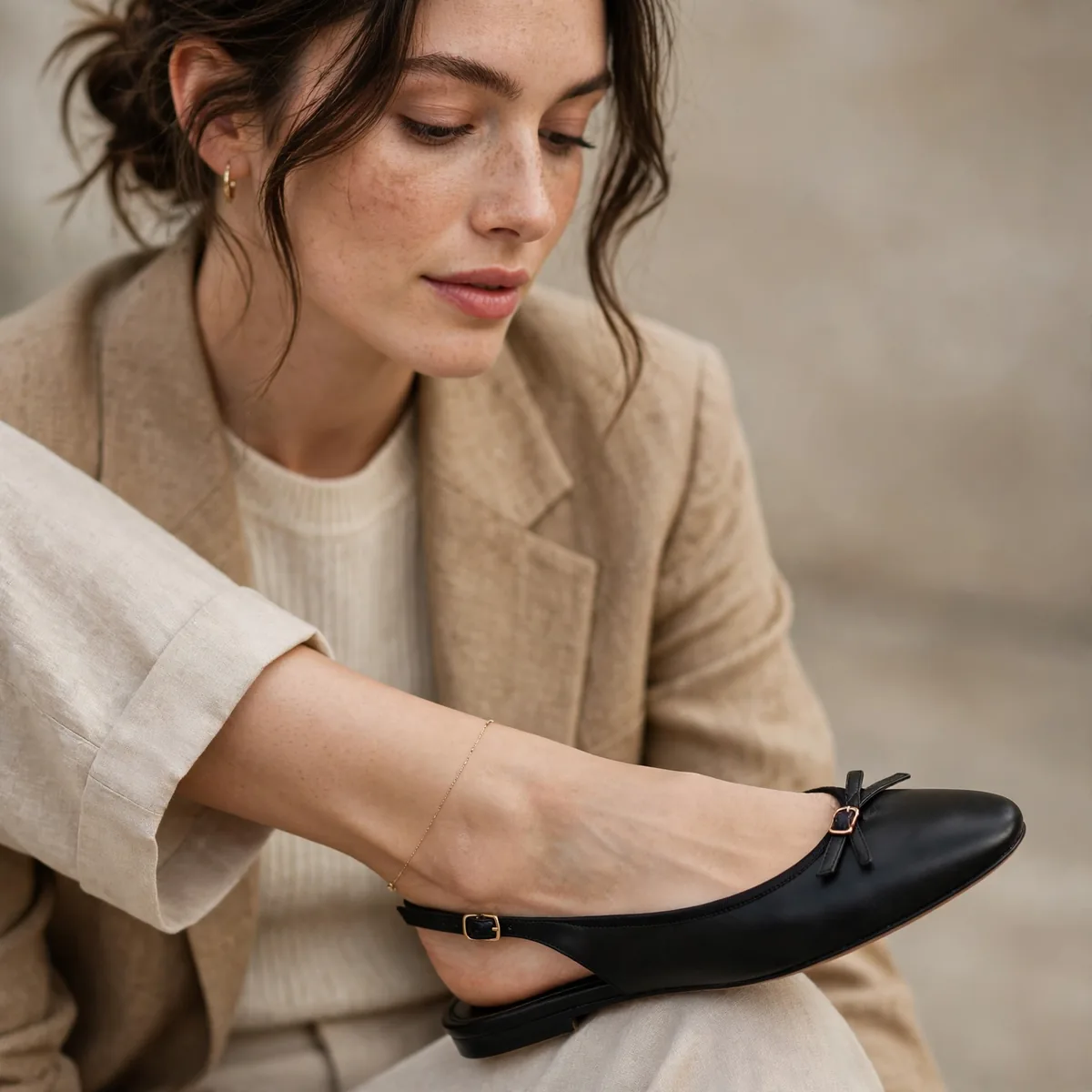 Slingback ballet flats