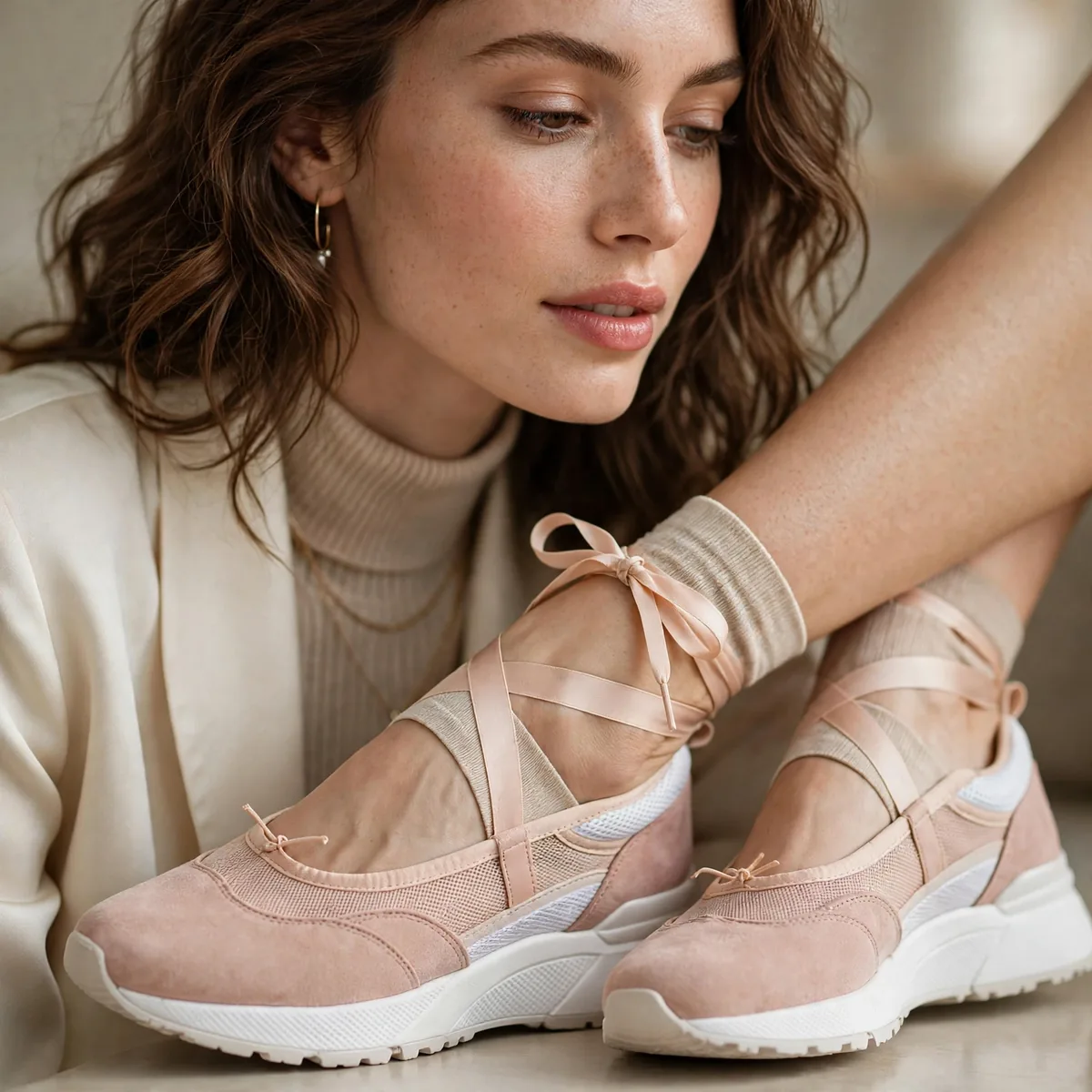 Ballet sneaker hybrid shoes