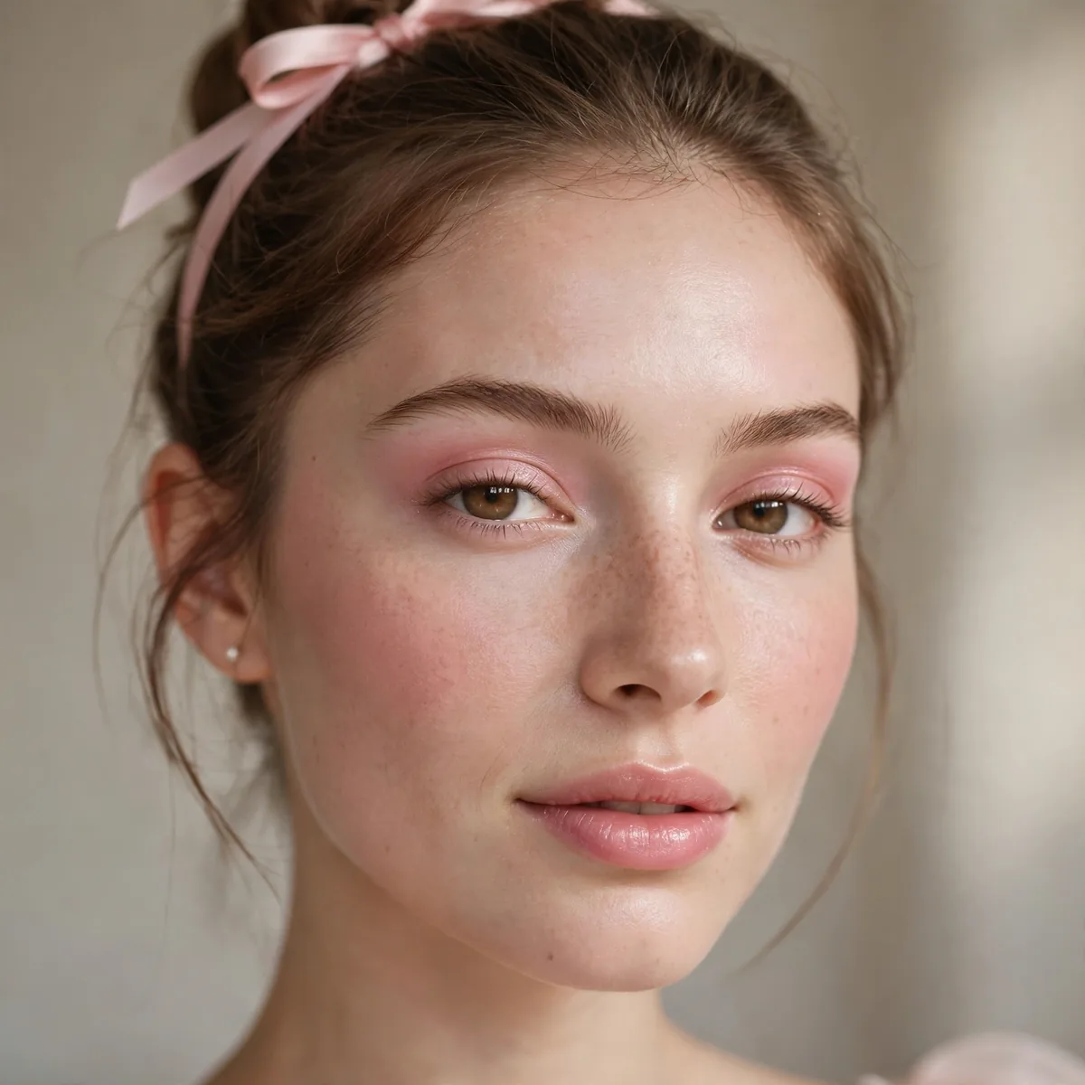 Sheer pink tinted base balletcore