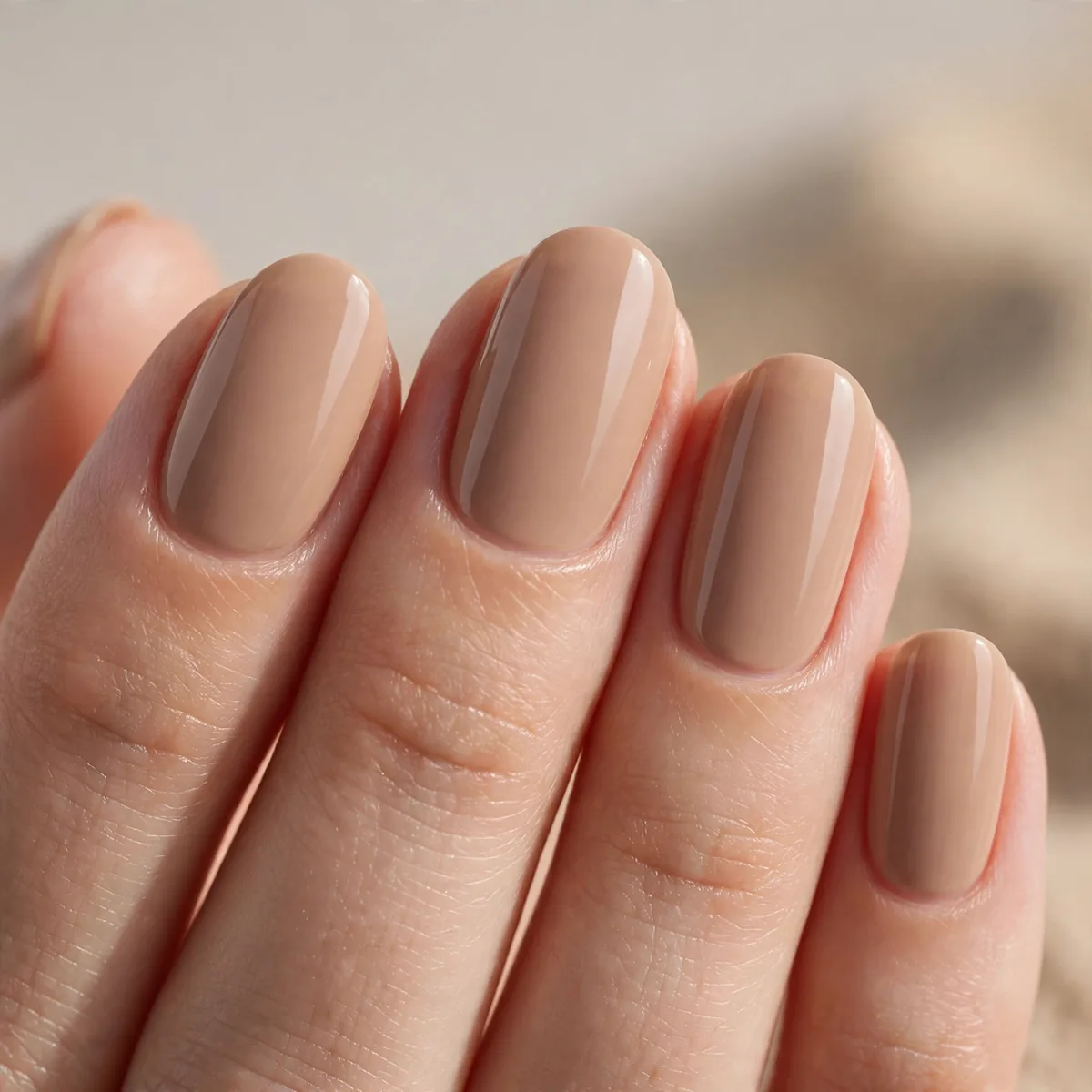 Sandy nude beach nail polish