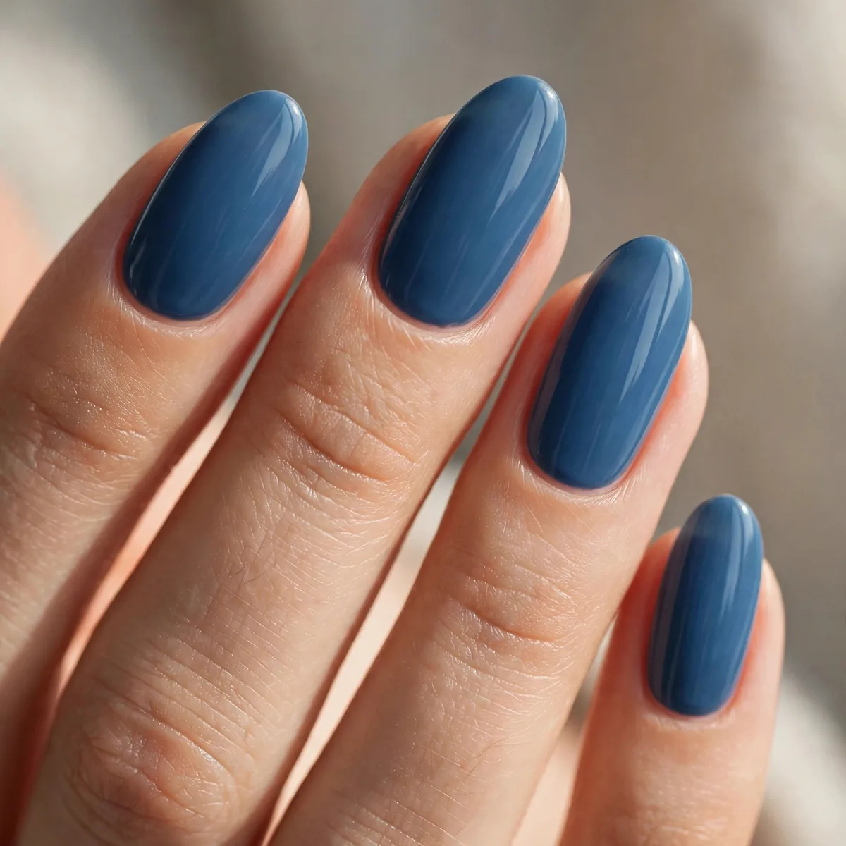 Denim blue nail polish