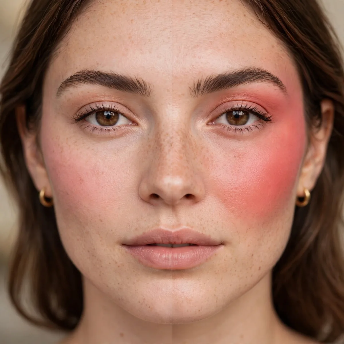 Subtle versus bold blush placement