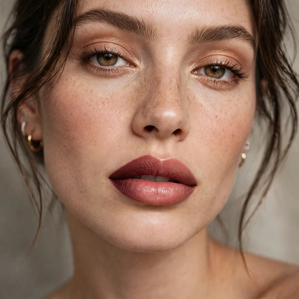 Ombre bold lipstick effect