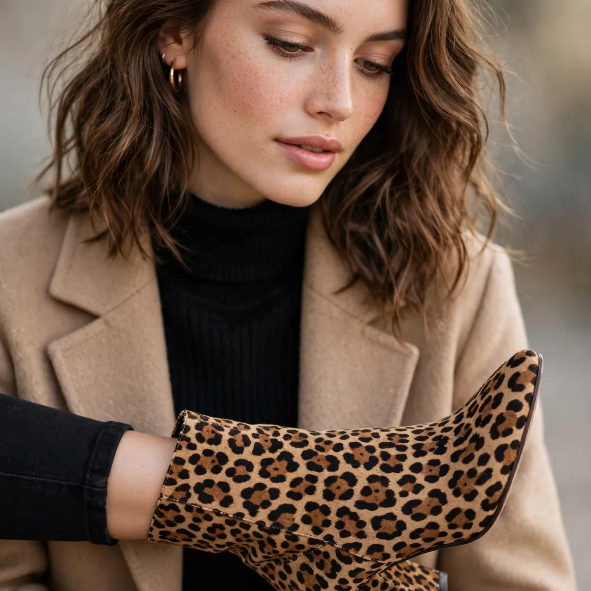 Leopard print boots outfit