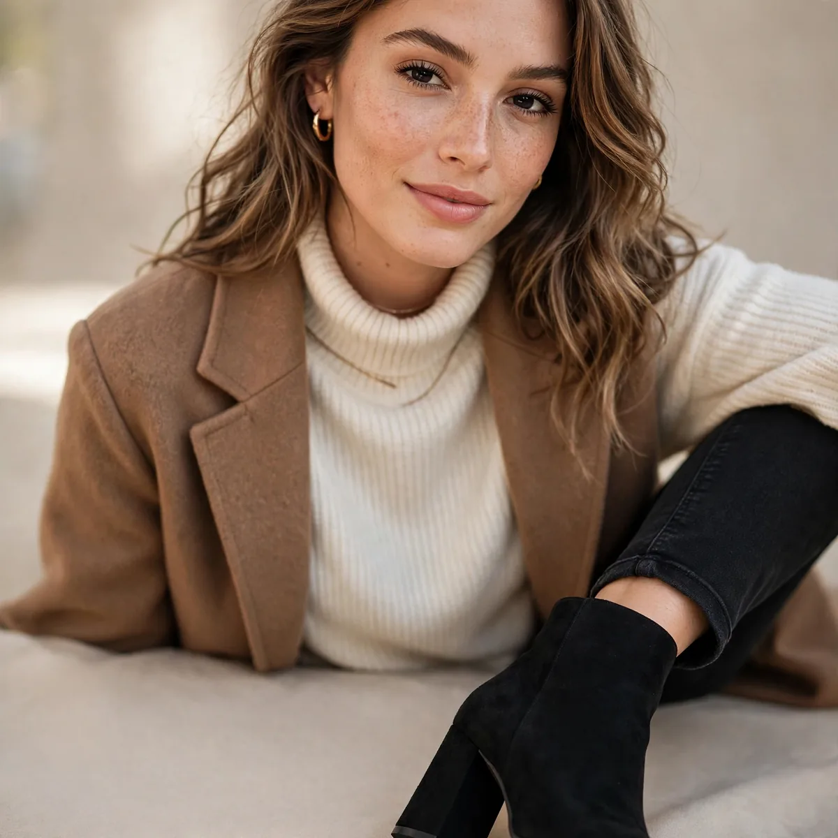 Block heel boots outfit