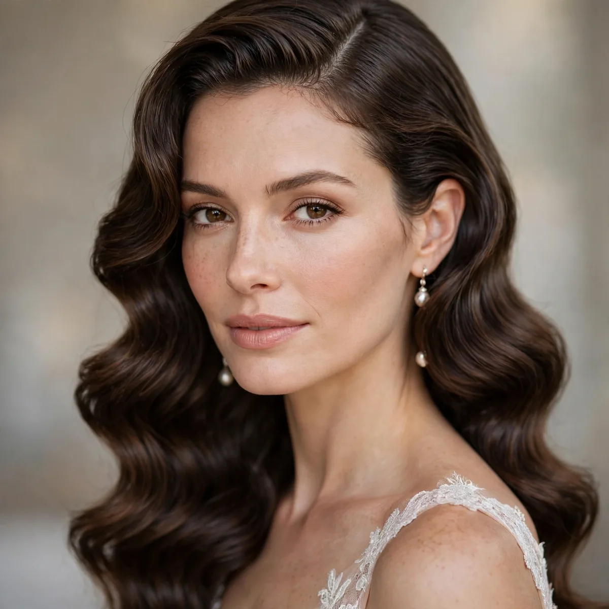Deep side part waves bridal