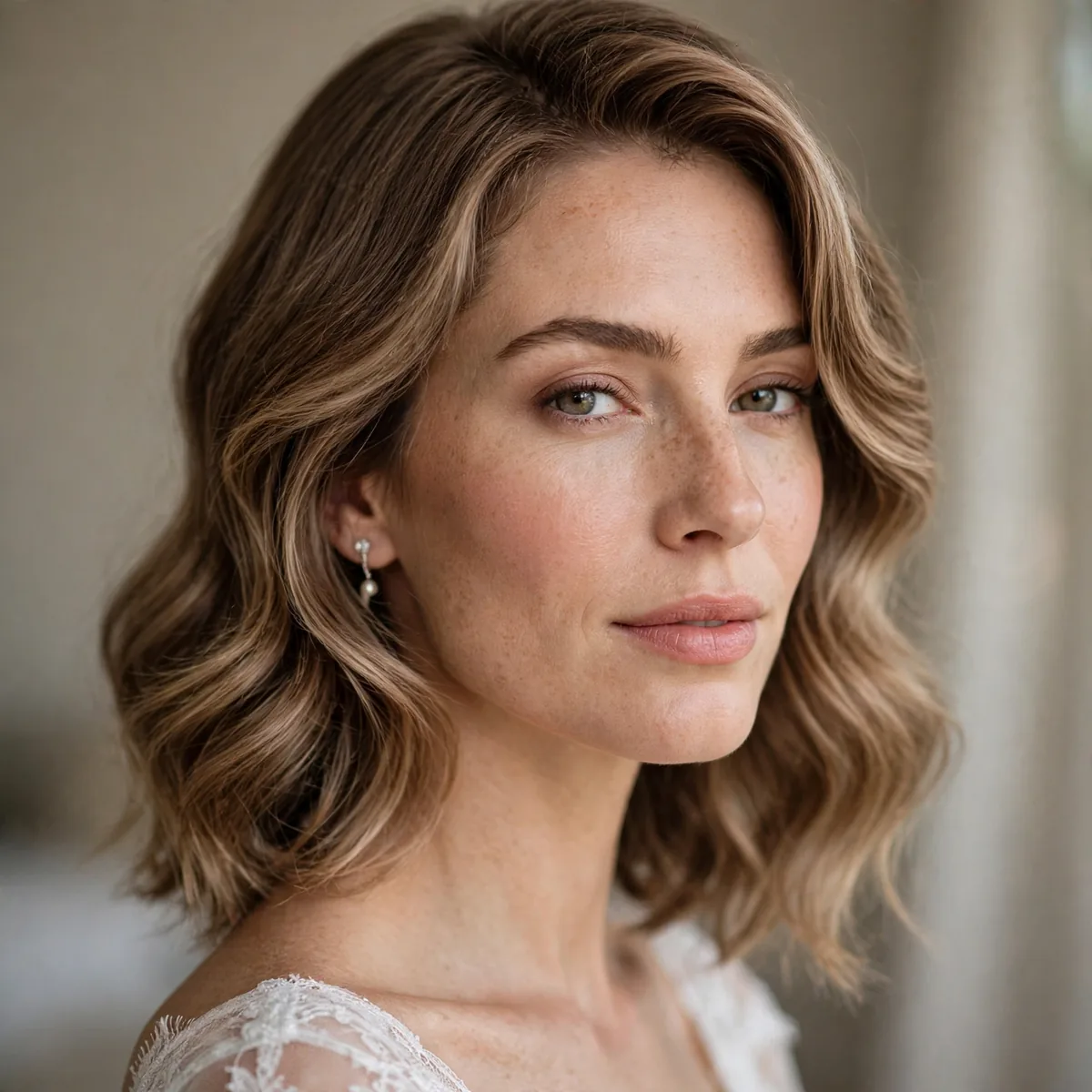 Temporary extensions bridal short hair