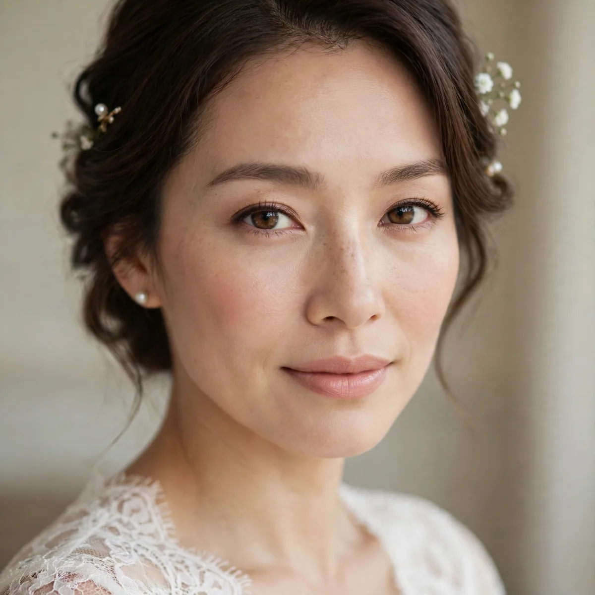 Natural bridal makeup look
