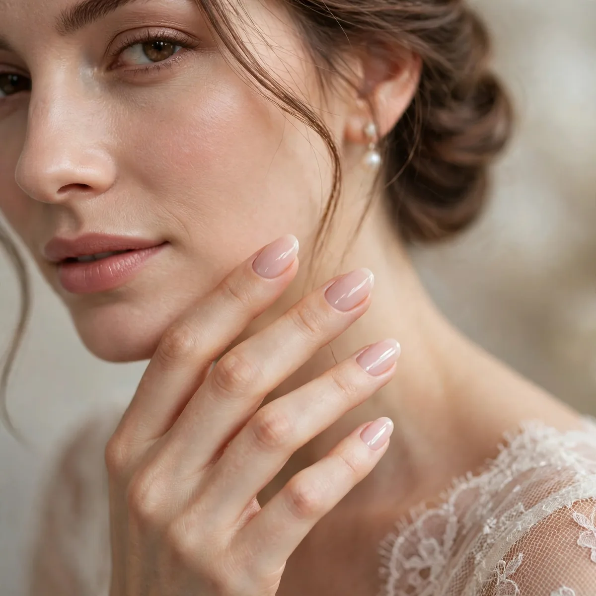 Gel manicure for wedding longevity