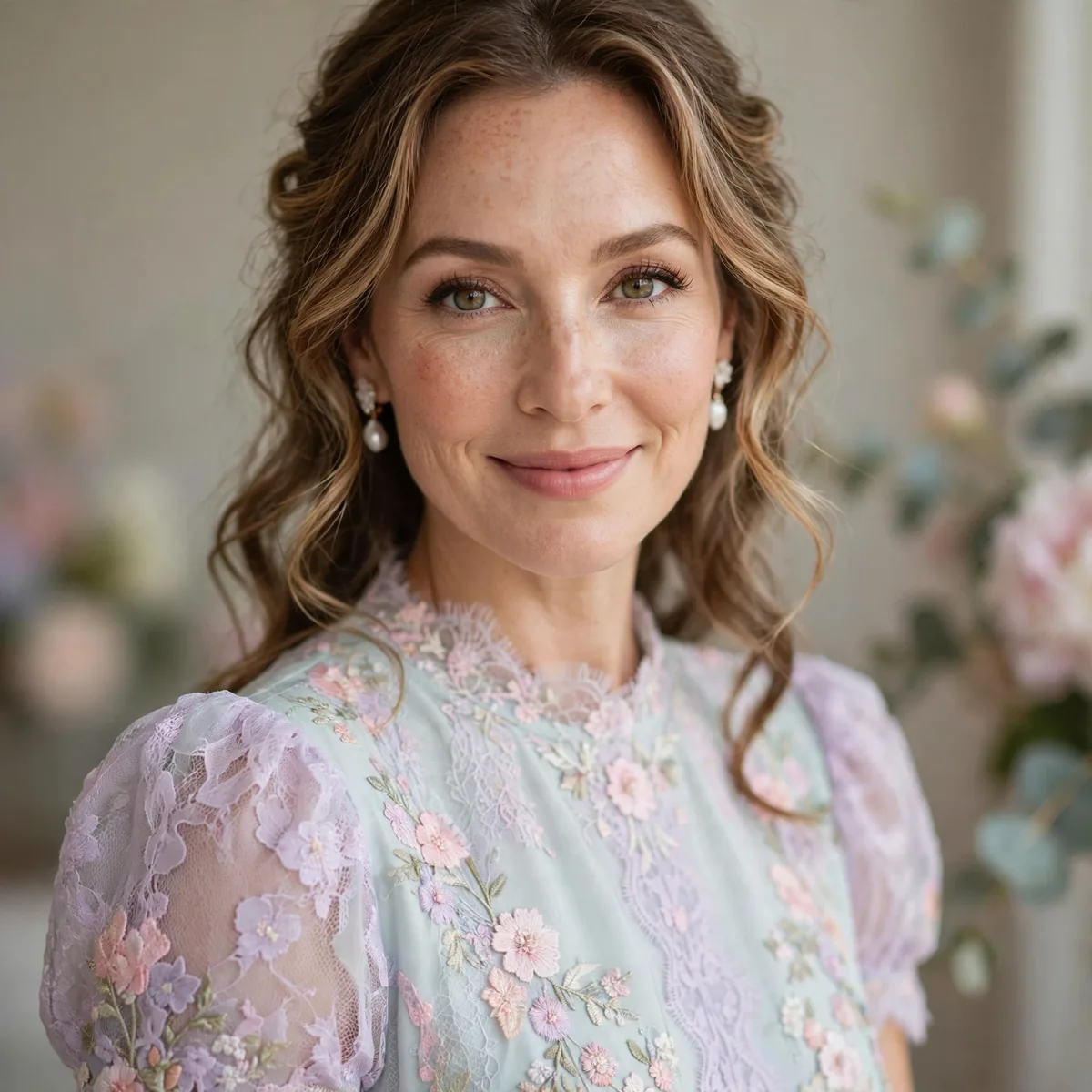 Pastel midi dress bridal shower