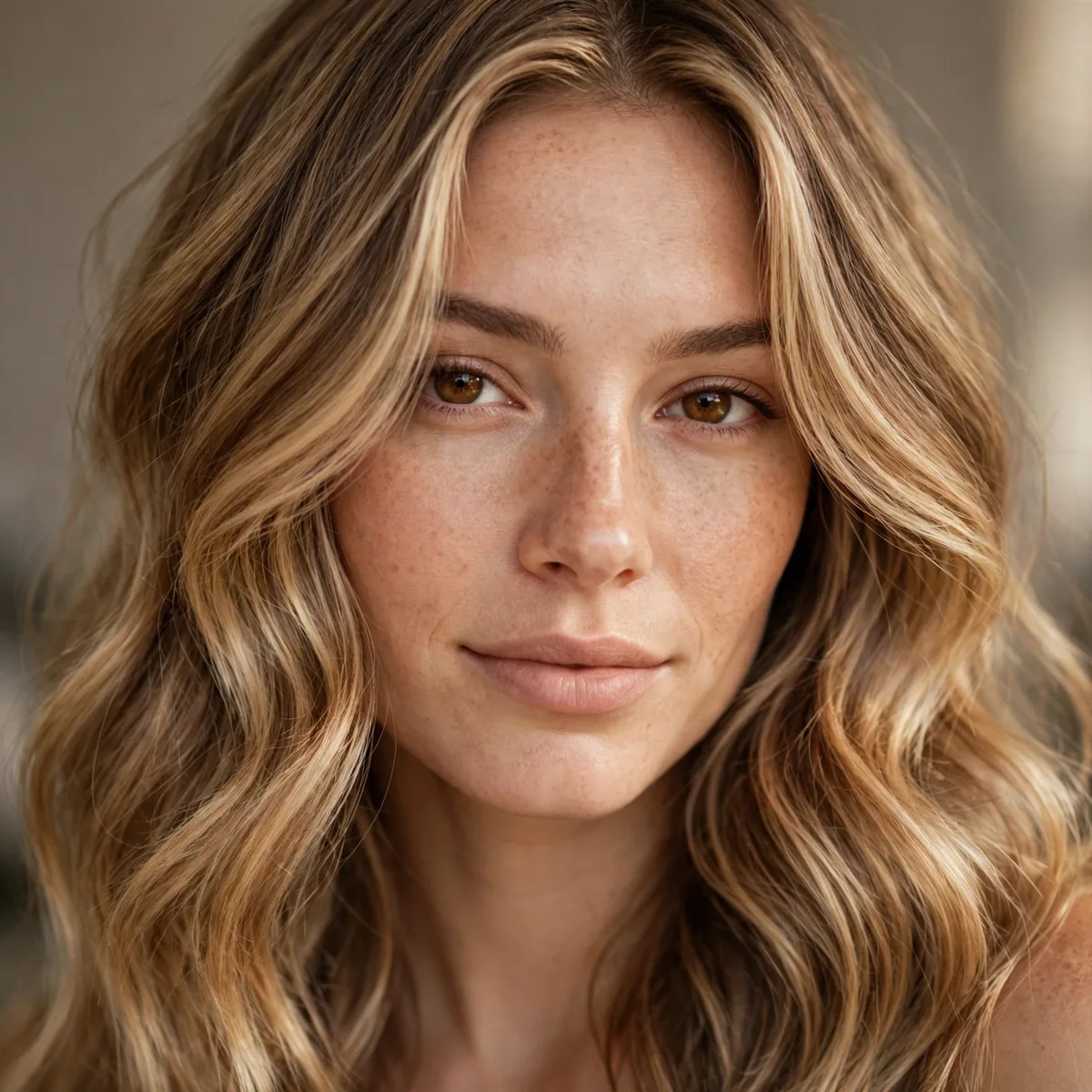 Buttery soft bronde hair color