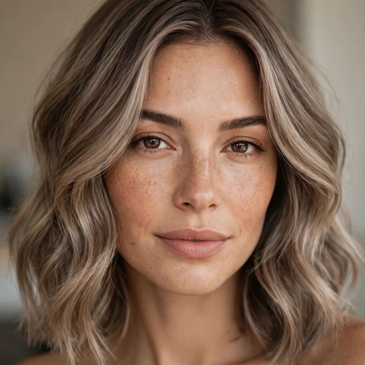 Mushroom toned bronde hair