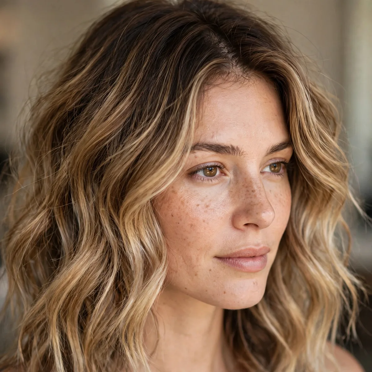 Lived-in bronde with soft grow-out