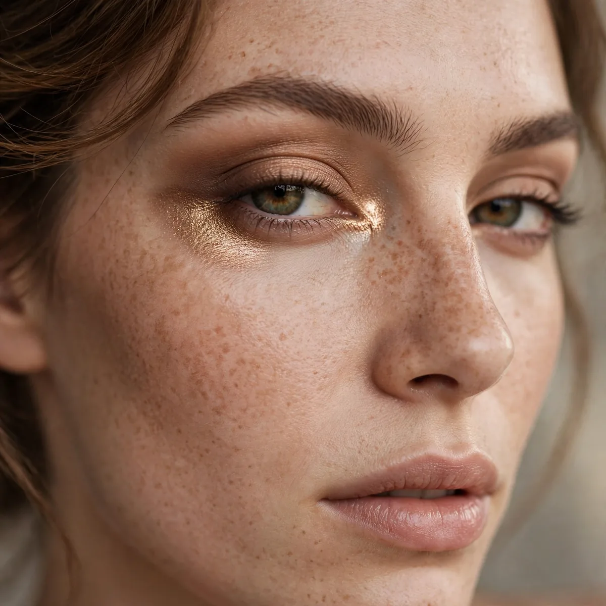Bronze inner corner highlight