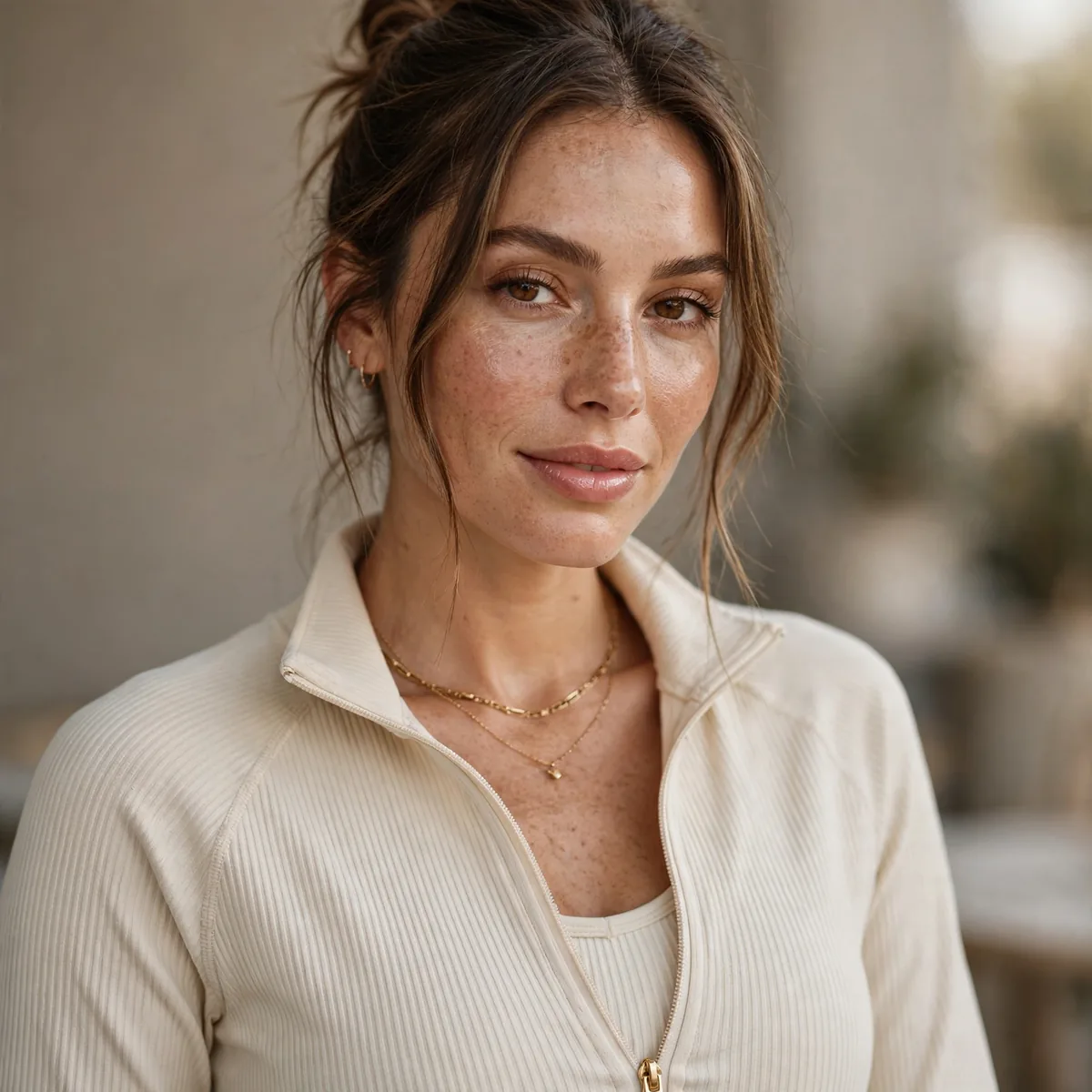 Elevated athleisure brunch outfit
