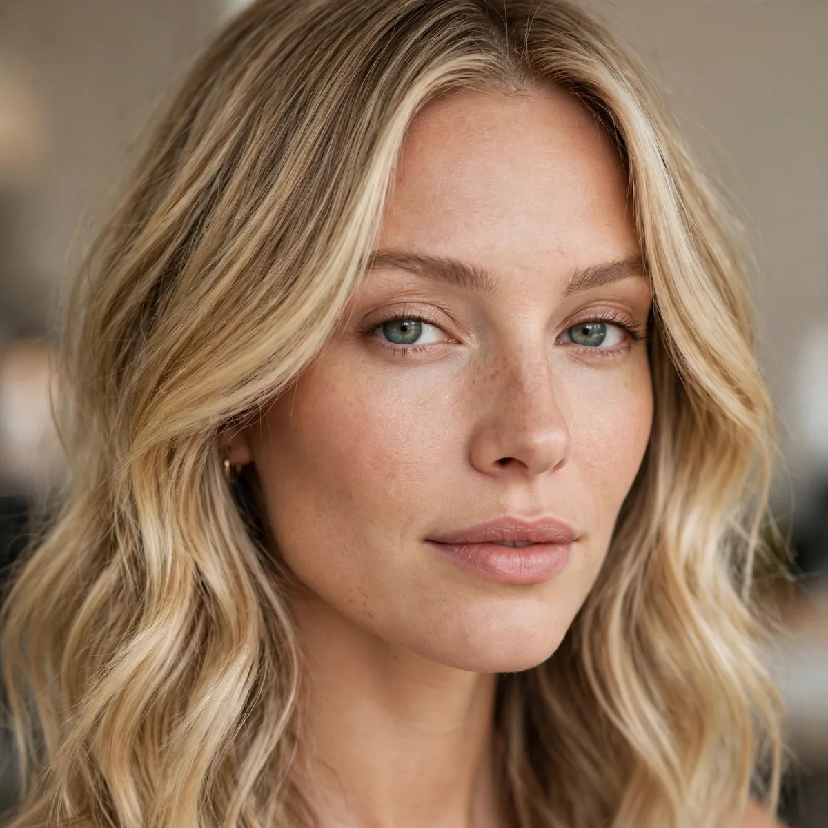 Buttery blonde balayage