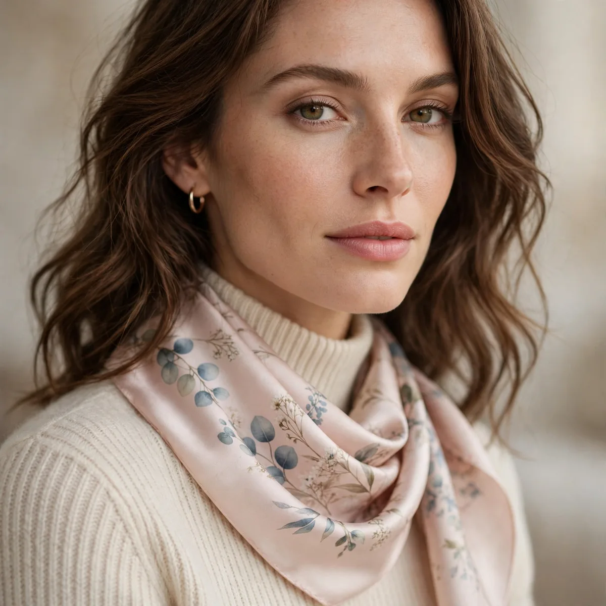 Silk scarf accessory