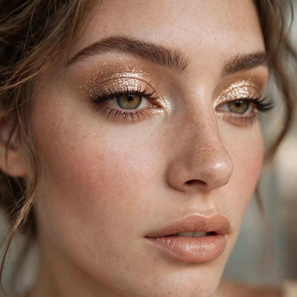 Party champagne glitter eyeshadow