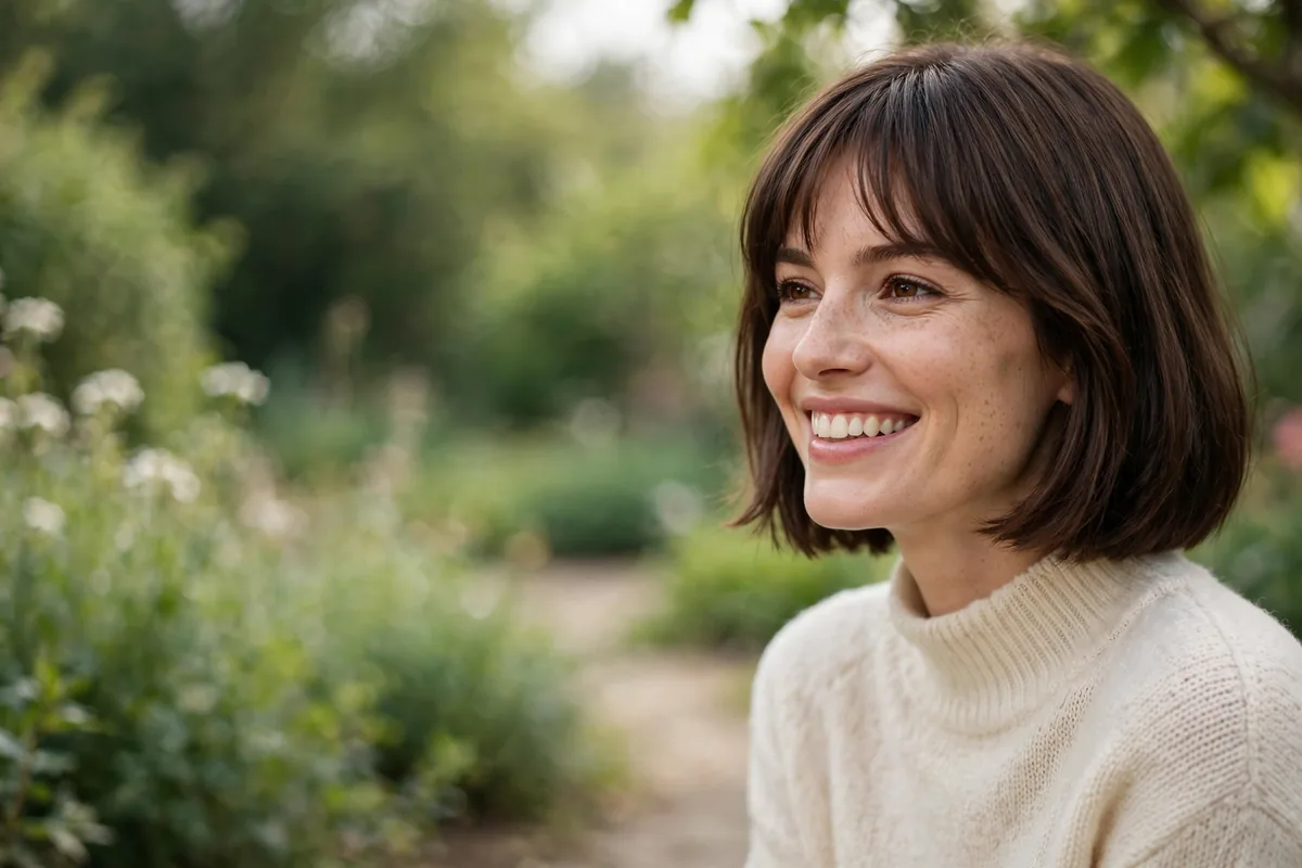 20 Chin-Length Hairstyles with Bangs for Modern Women That Frame the Face Beautifully