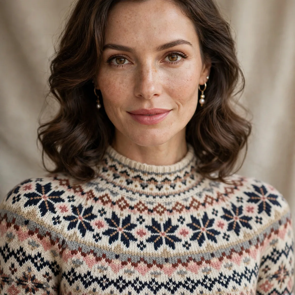 Fair Isle sweater dress