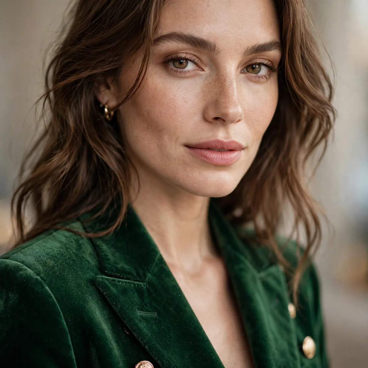 Green suit for Christmas party
