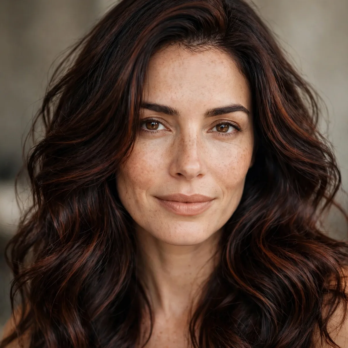 Deep dark cinnamon hair color
