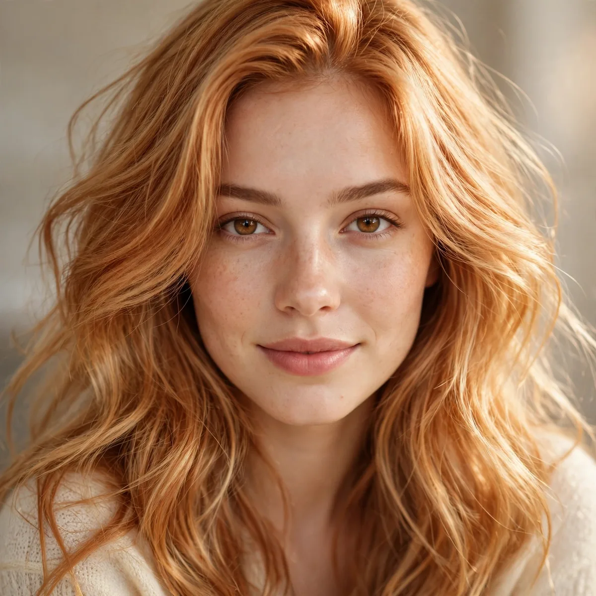 Light bright cinnamon hair color