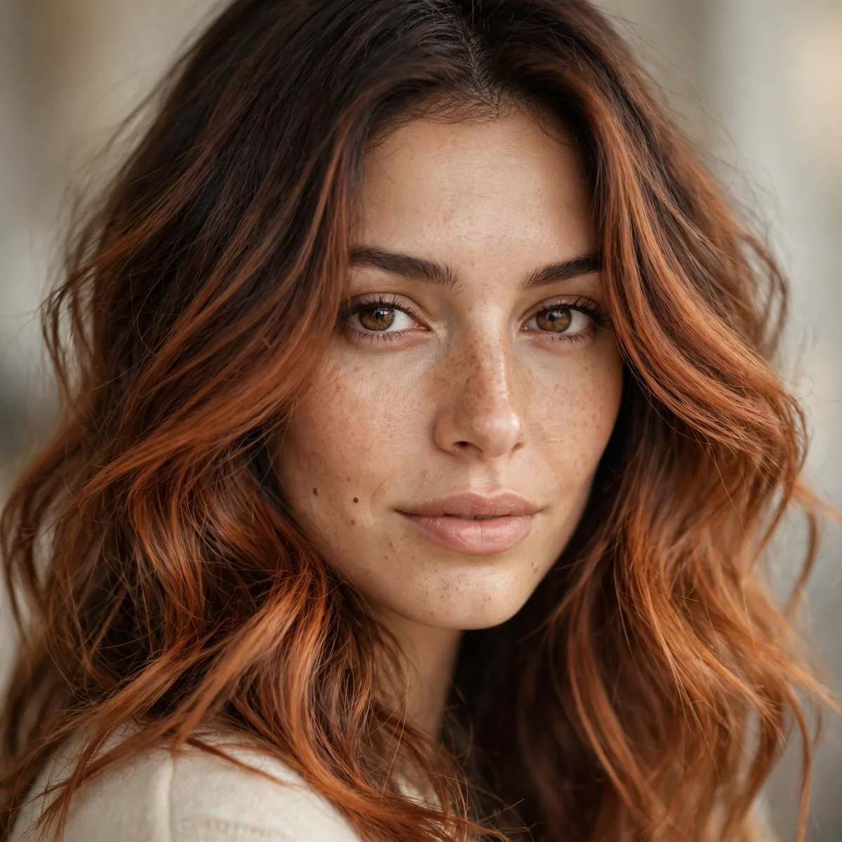 Cinnamon ombre hair color