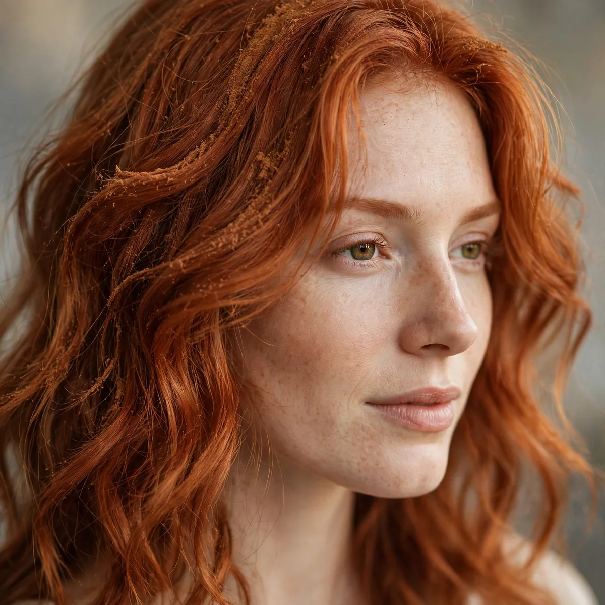 Cinnamon enhancing natural red hair