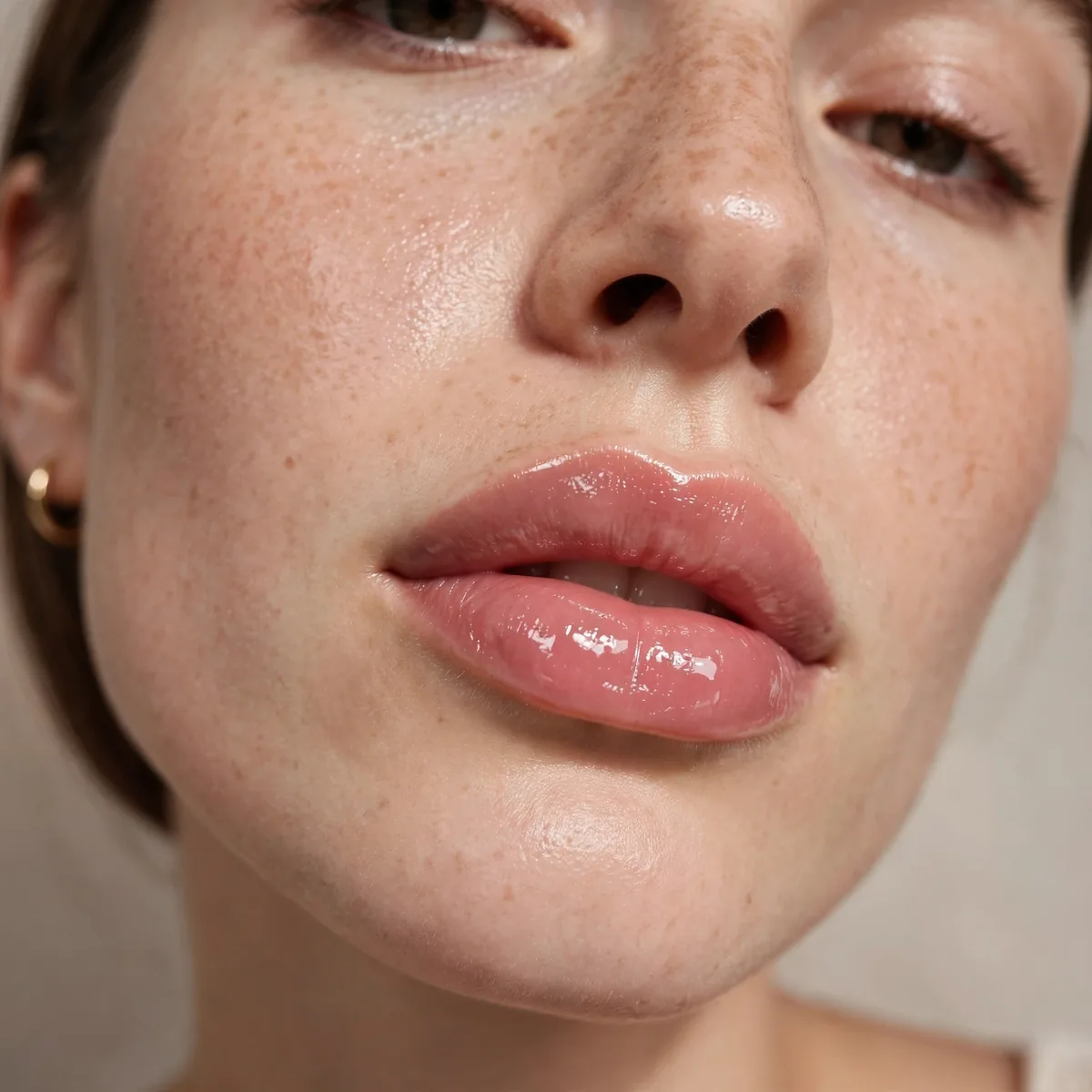 Glossy lips clean girl essential