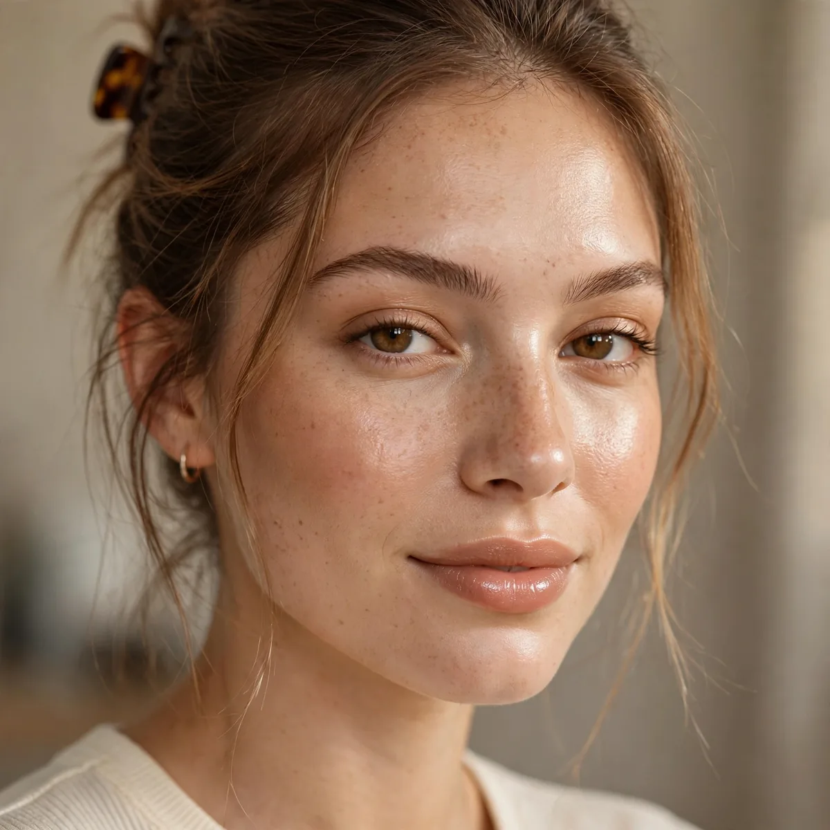 Subtle bronzer clean girl warmth