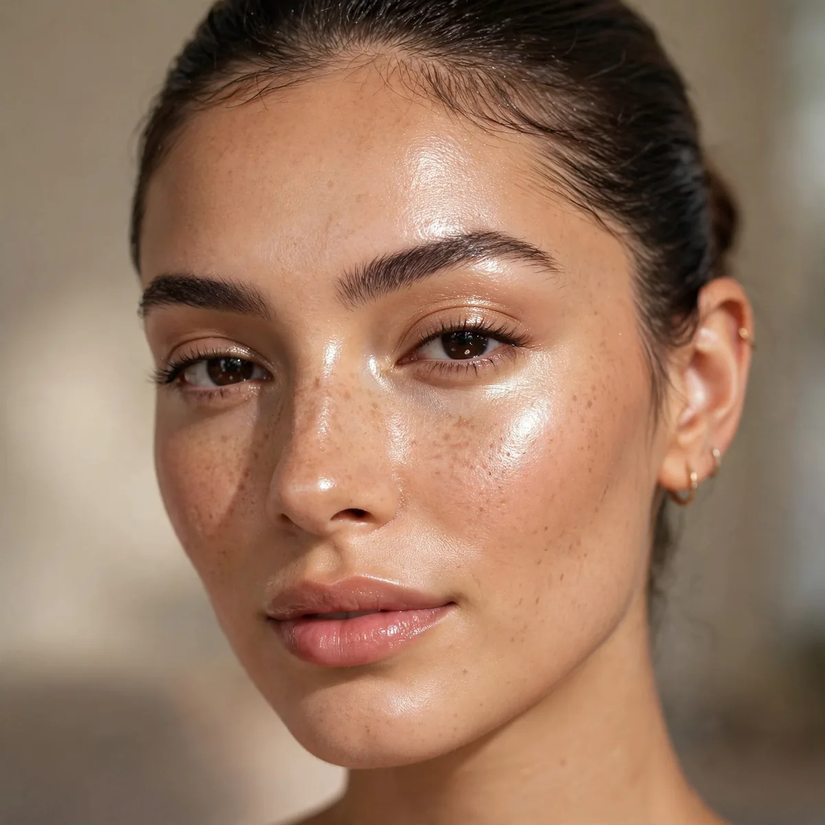 Glowy high points clean girl