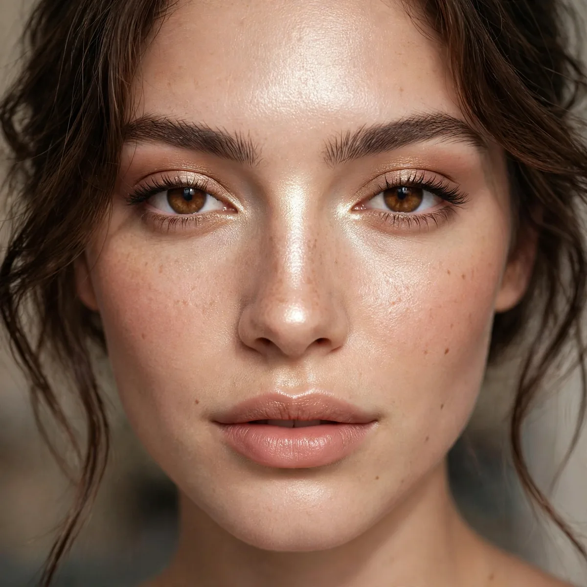 Highlighting between eyes for spacing