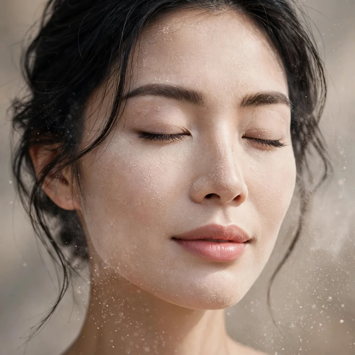 All-over setting powder cloud skin
