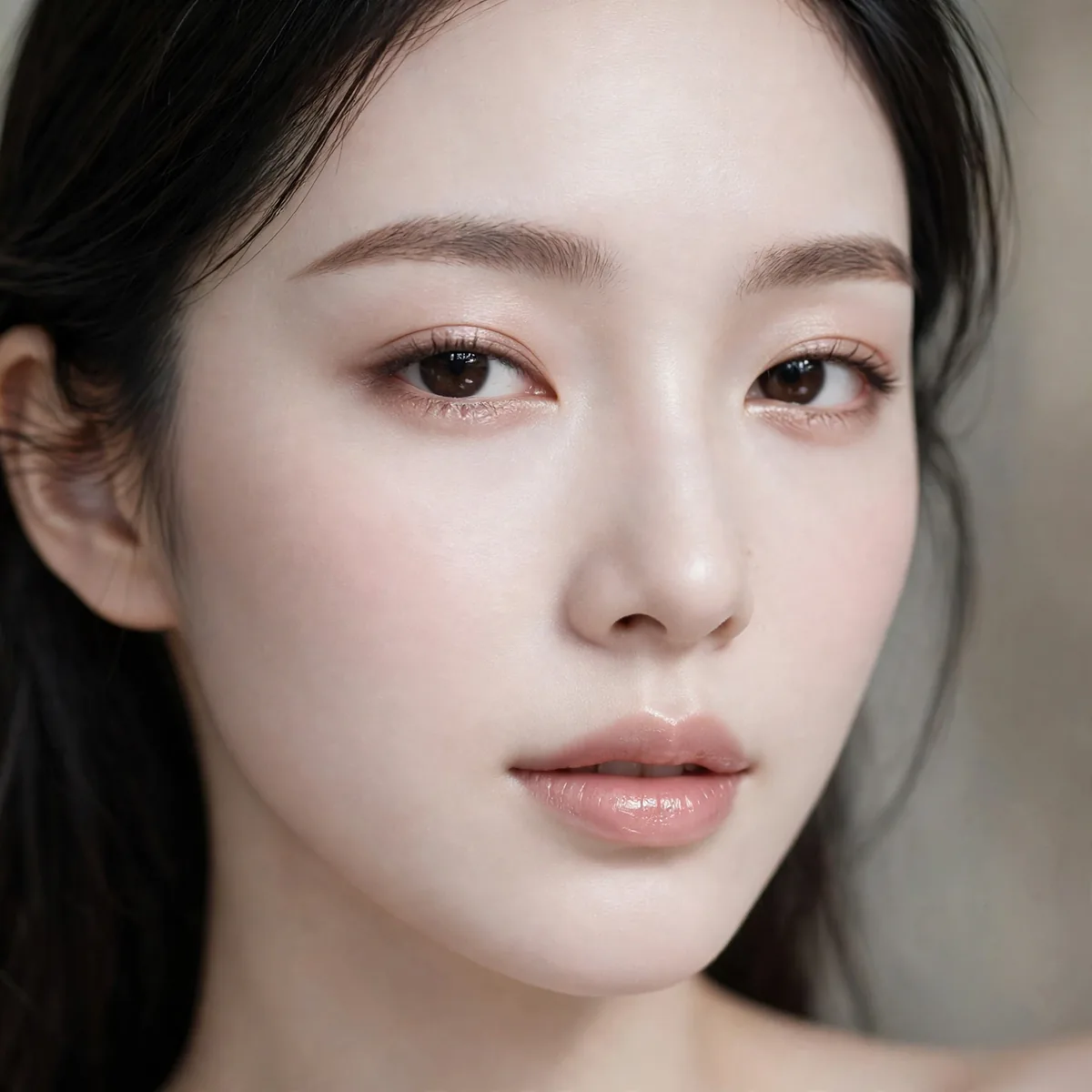 Porcelain cloud skin finish