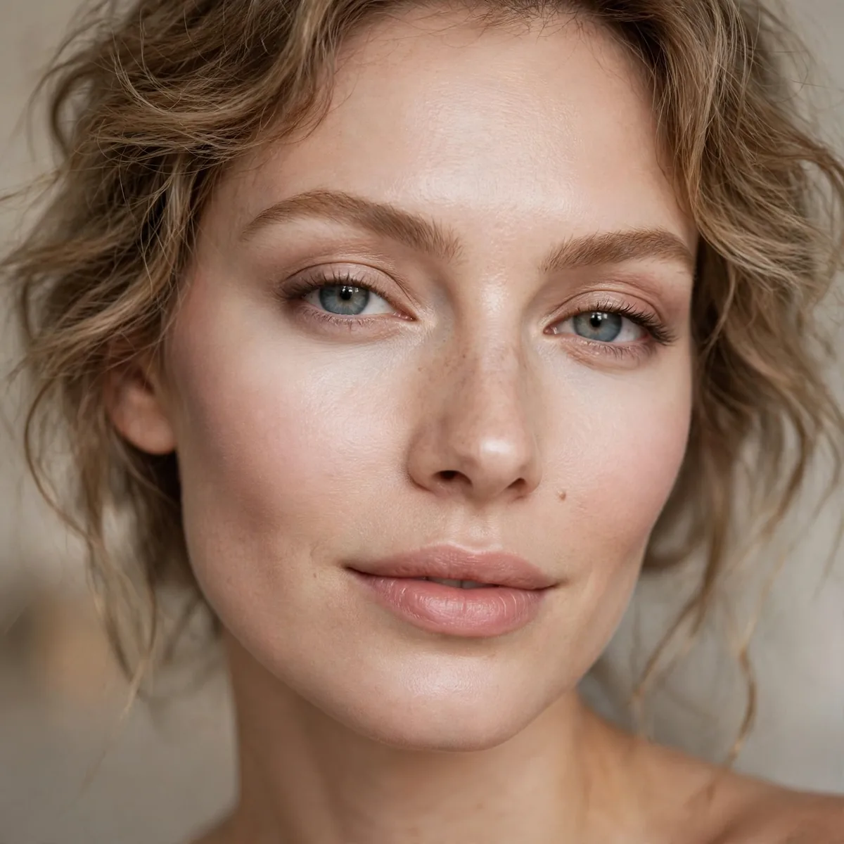 Complete cloud skin makeup look