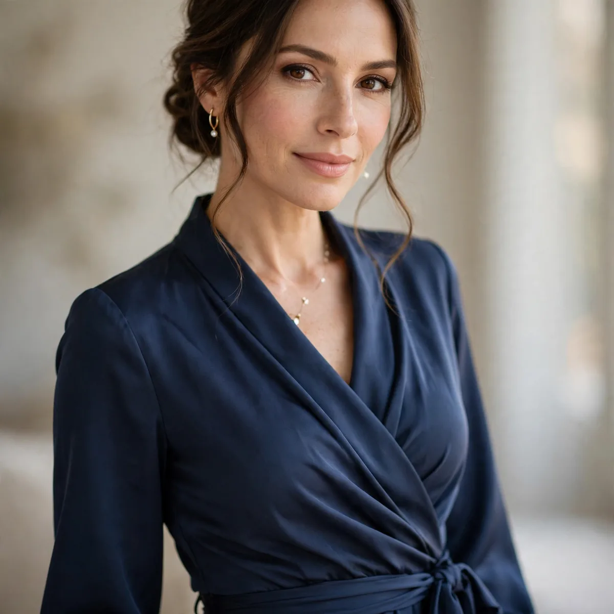 Elegant wrap dress cocktail