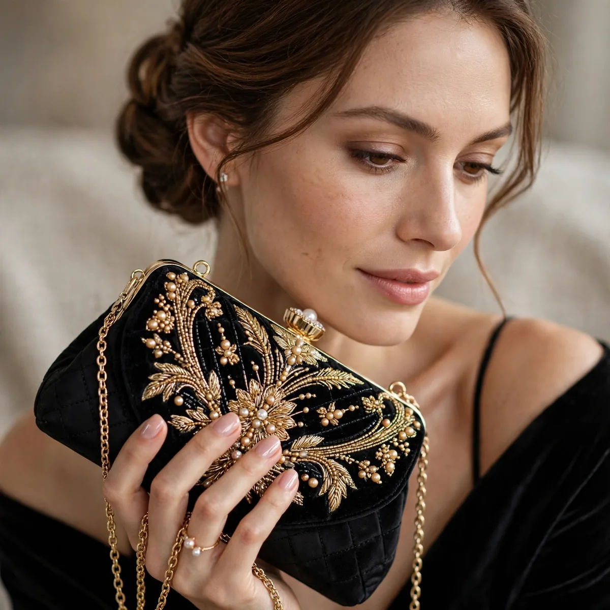 Elegant clutch for cocktail party