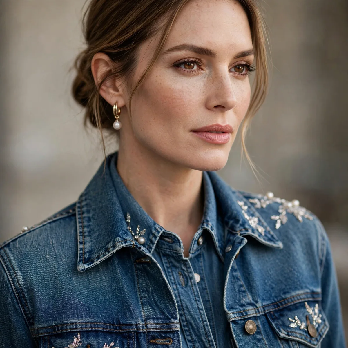 Double denim concert outfit