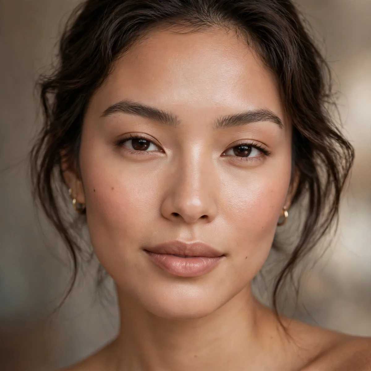Subtle no contour makeup look